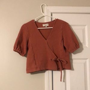 Madewell Texture & Tread Wrap Top